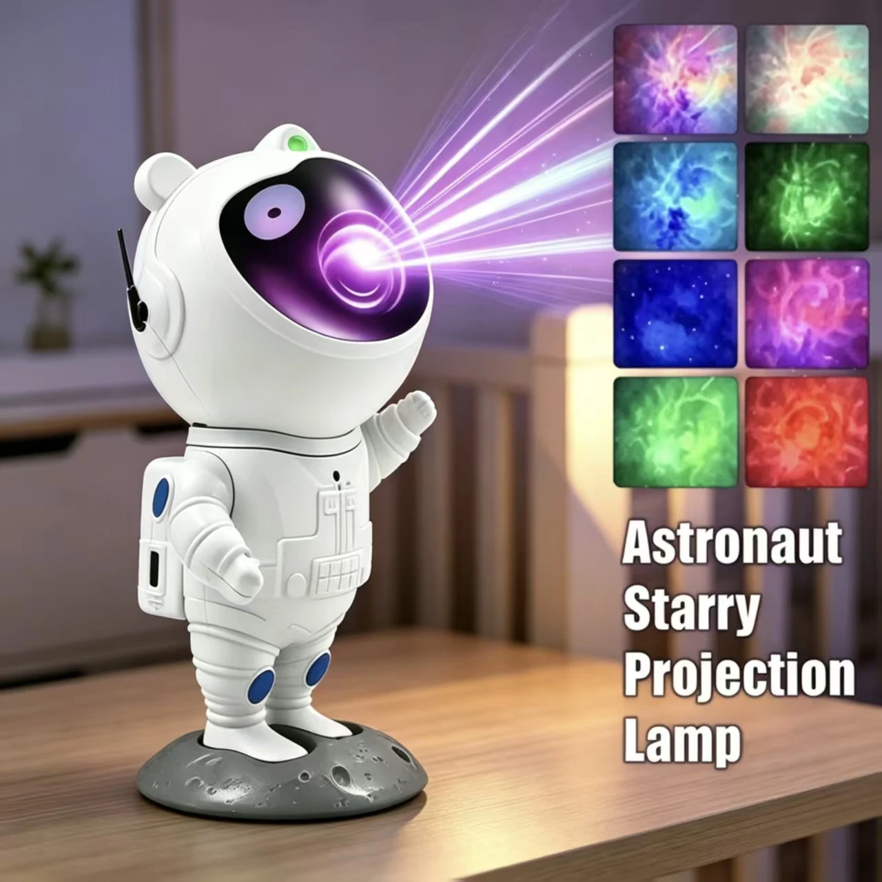 

Astronaut Starry Projector Light Music Playback USB Plug-in Bluetooth Speaker Projector Lamp for Bedroom Holiday Decorations