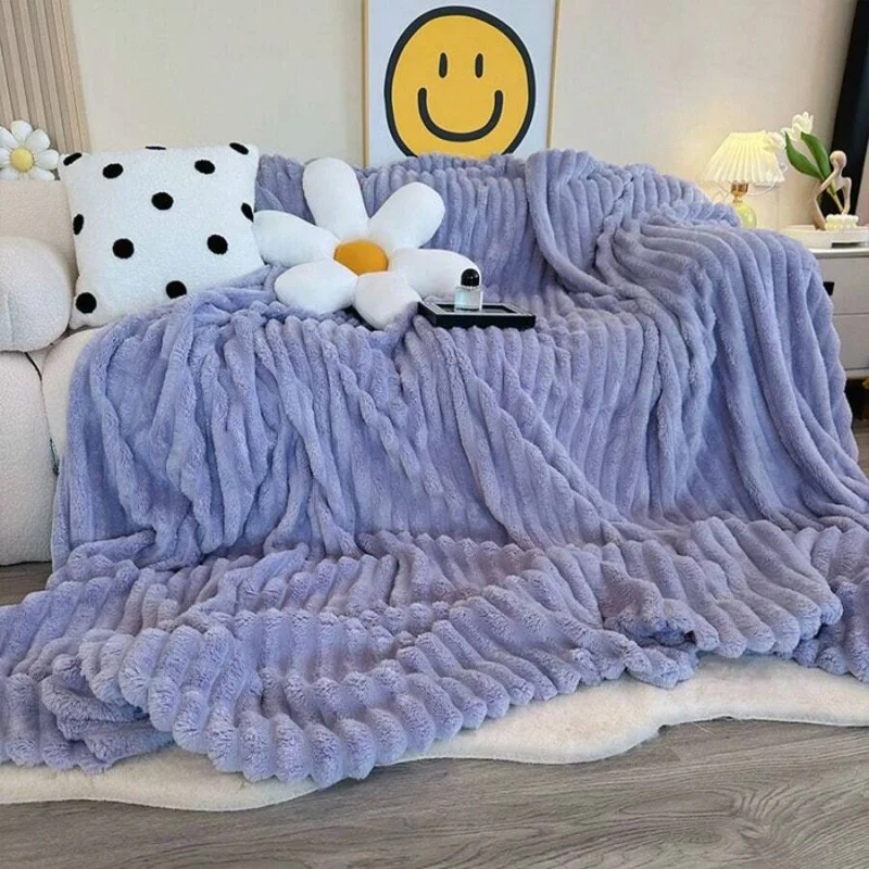 Multiple Size Options Extra-Large Blanket 108in*90in*90in Thick Blanket Soft And Comfortable Warm