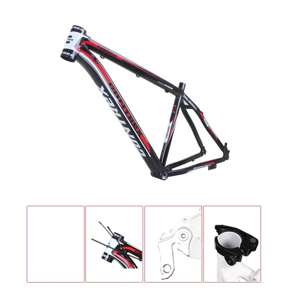 Mountain Bike Frame 29 Inch Aluminum Alloy Material Fits Disc Brake Inner Wiring Design MTB Bicycle Frameset Middle Tube 18inch