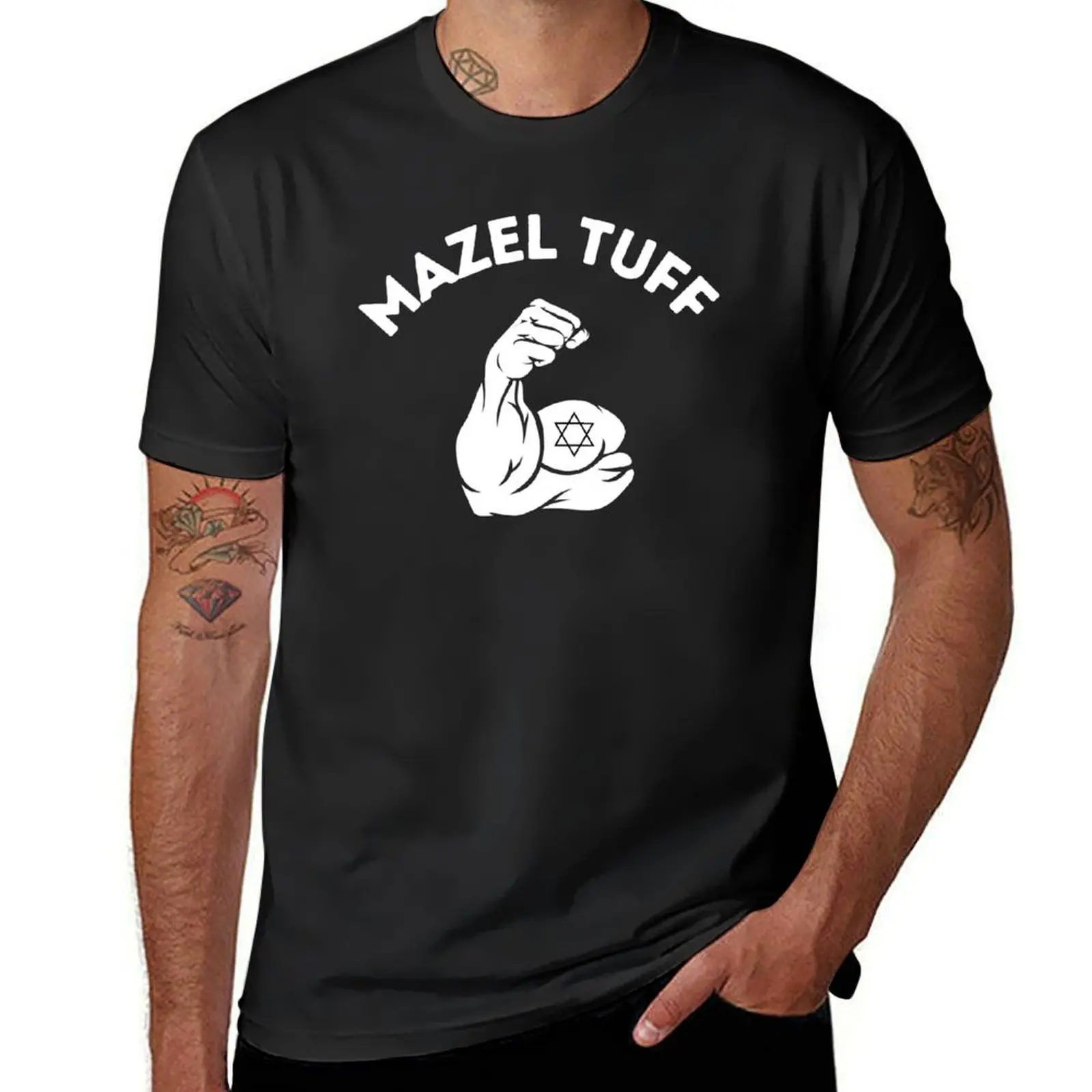 Mazel Tuff T-Shirt animal prinfor boys blacks plus size tops plain mens graphic t-shirts anime