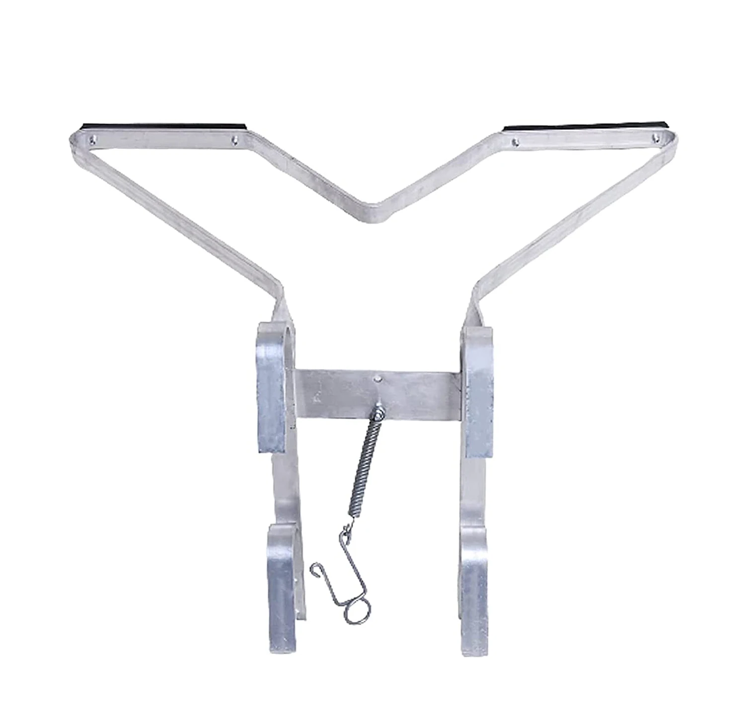 Supporto per scaletta per scaletta a forma di V, staffe per tubi di scarico in alluminio adatte alla scala universale, aumenta la sicurezza della