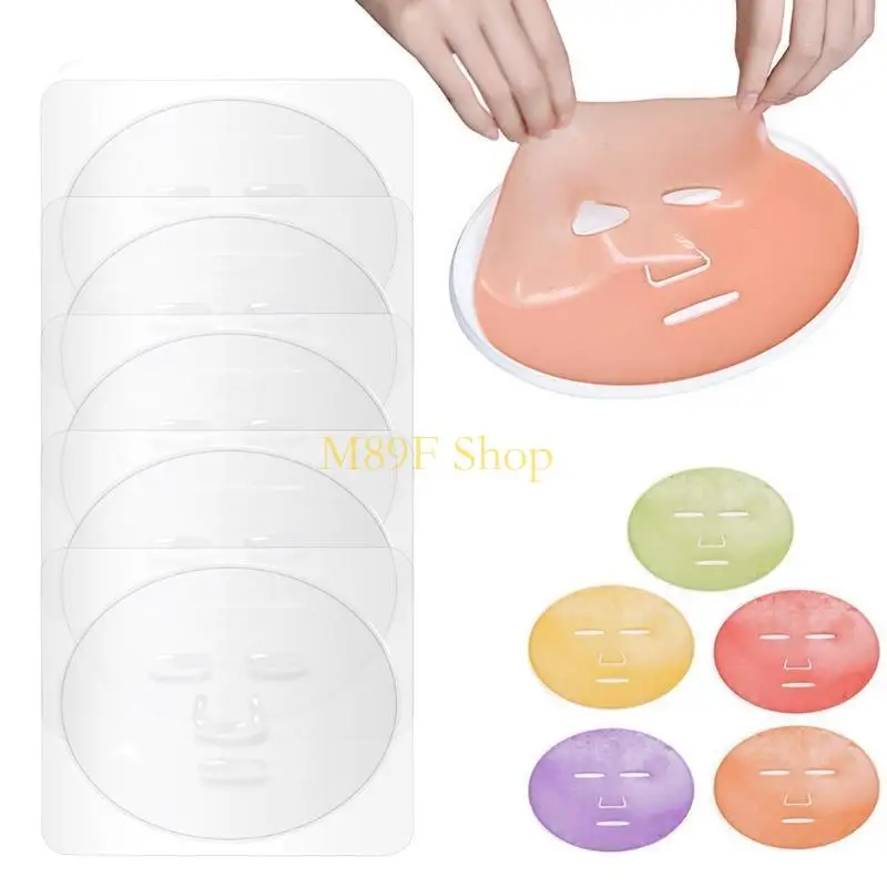 M89F 5pcs DIY لقناع الوجه صينية صينية صينية شفافة PVC الفاكهة الخضار