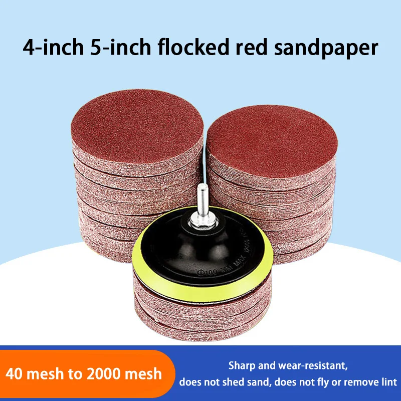 

Набор шлифовальной бумаги, 4 дюйма, 60/80/120/180/240, сетка, металлические полированные деревообрабатывающие инструменты, наждачная бумага, аксессуары для полировки и шлифования