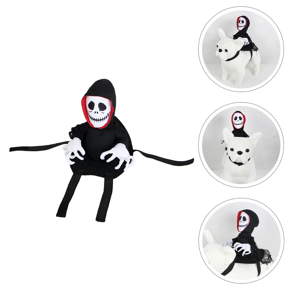 

Pet Transformation Costume Halloween Cloak Thermal Transfer Ghost Design Cosplay Dog Cat Festival Clothing Pet Gift