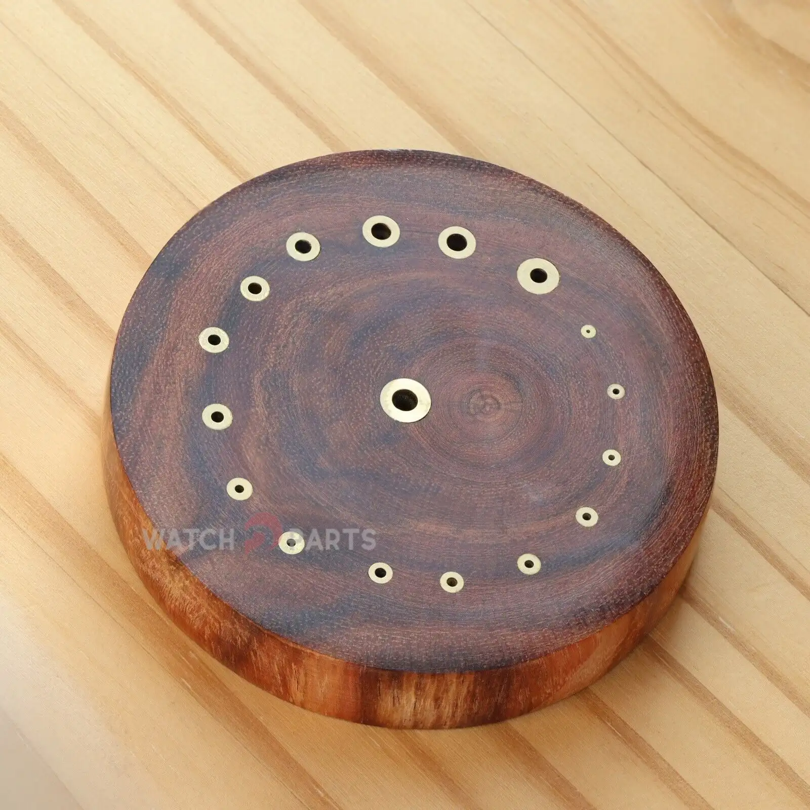 

Huanghuali Wood Watch Repair Base Wooden Platform for Placing Balance Wheel, Hands, and Movement Brass Tubes - Repair Tools