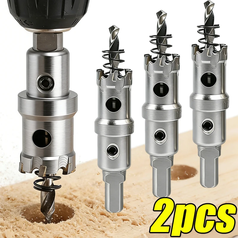 

Heavy Duty Metal Drill Bit Hole Saw Kit For Stainless Steel Aluminum Metal Plate Cutting Drilling Tools Hardware Accessories