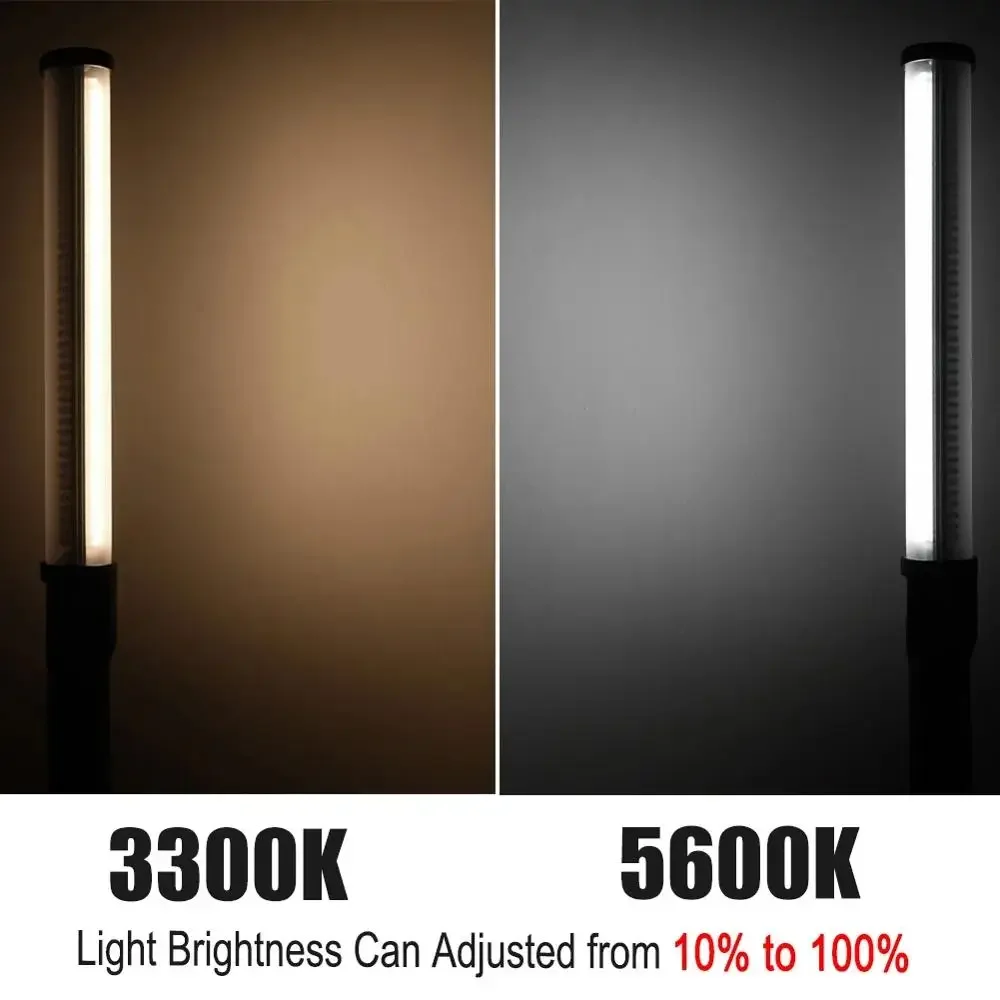 LC500 LED Light Sticks Adjustable 3300K-5600K Color Temperature CRI 95 Built-in Lithium Battery 14.8V/2600mAh