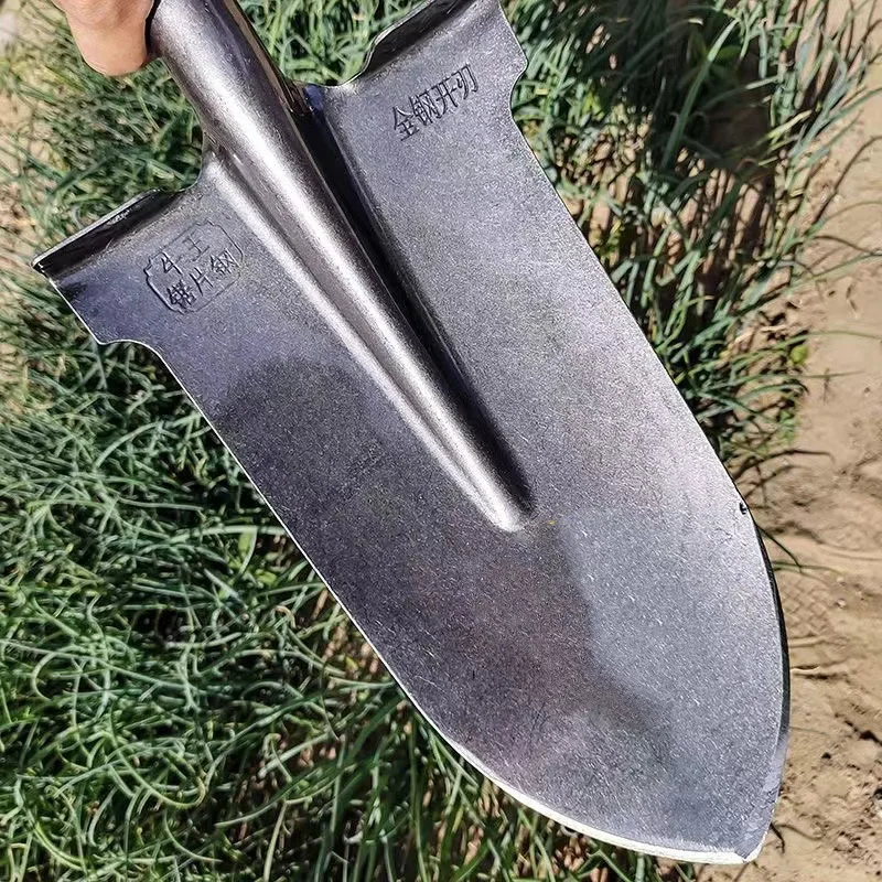 Sharp Spade Head Garden Agricultural Spade Head Outdoor Camping Portable Hand Shovels Multifunctional Manganese Steel Shovel