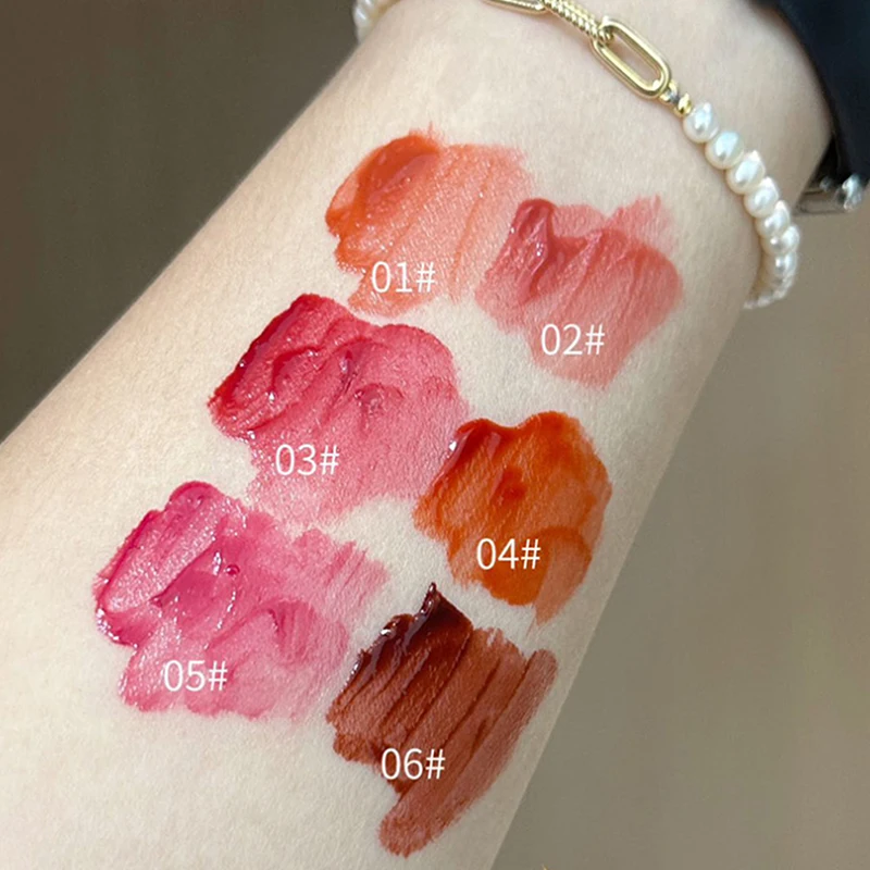 Lacca per labbra HERORANGE Crystal Gloss, idratazione a lunga durata, ingredienti non appiccicosi con lucentezza effetto vetro