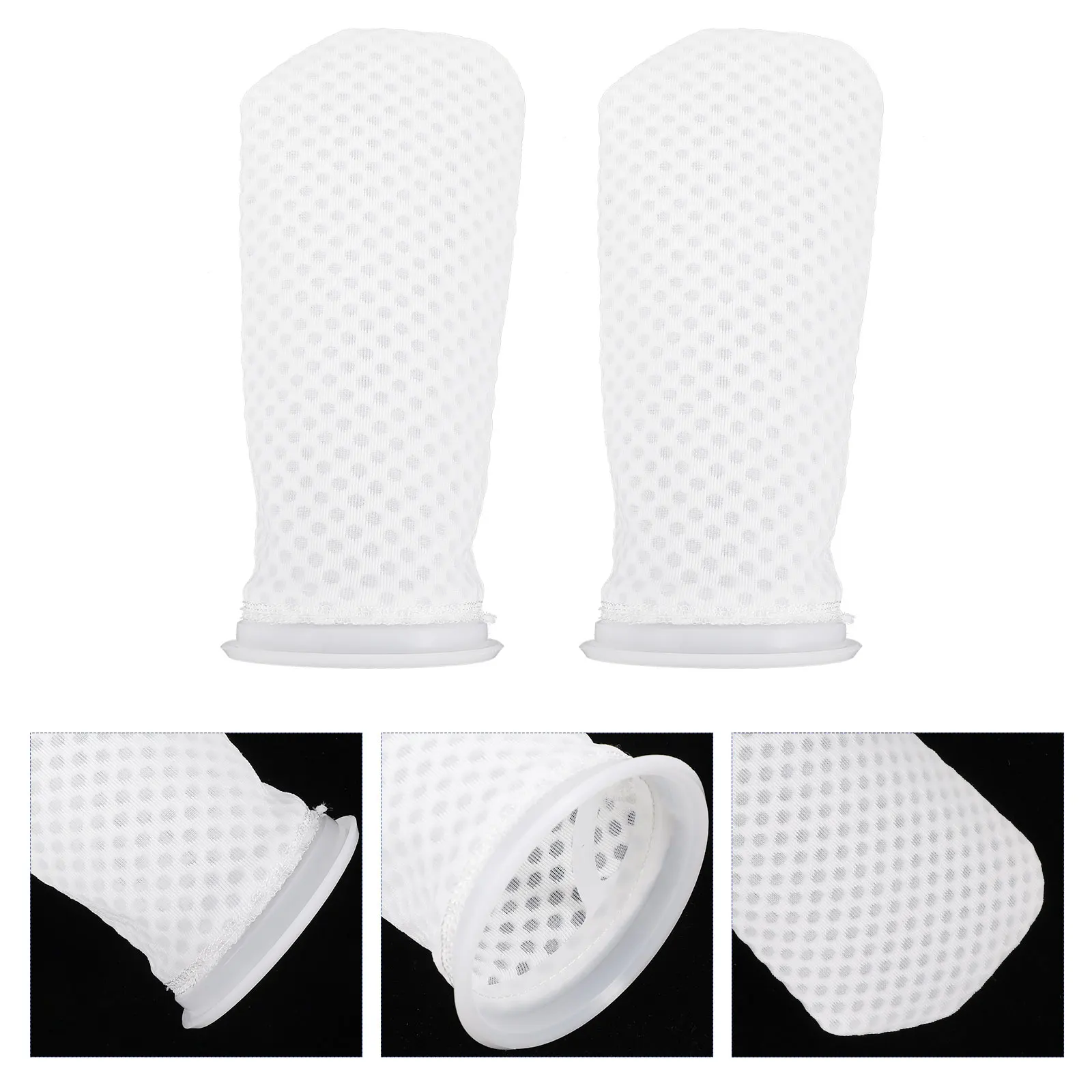 

2pcs Filter Bag Aquarium Mesh Fish Tank 3D Honeycomb Non-Woven Corrosion Resistant Reusable Water Permeable Media Bag Biosphere