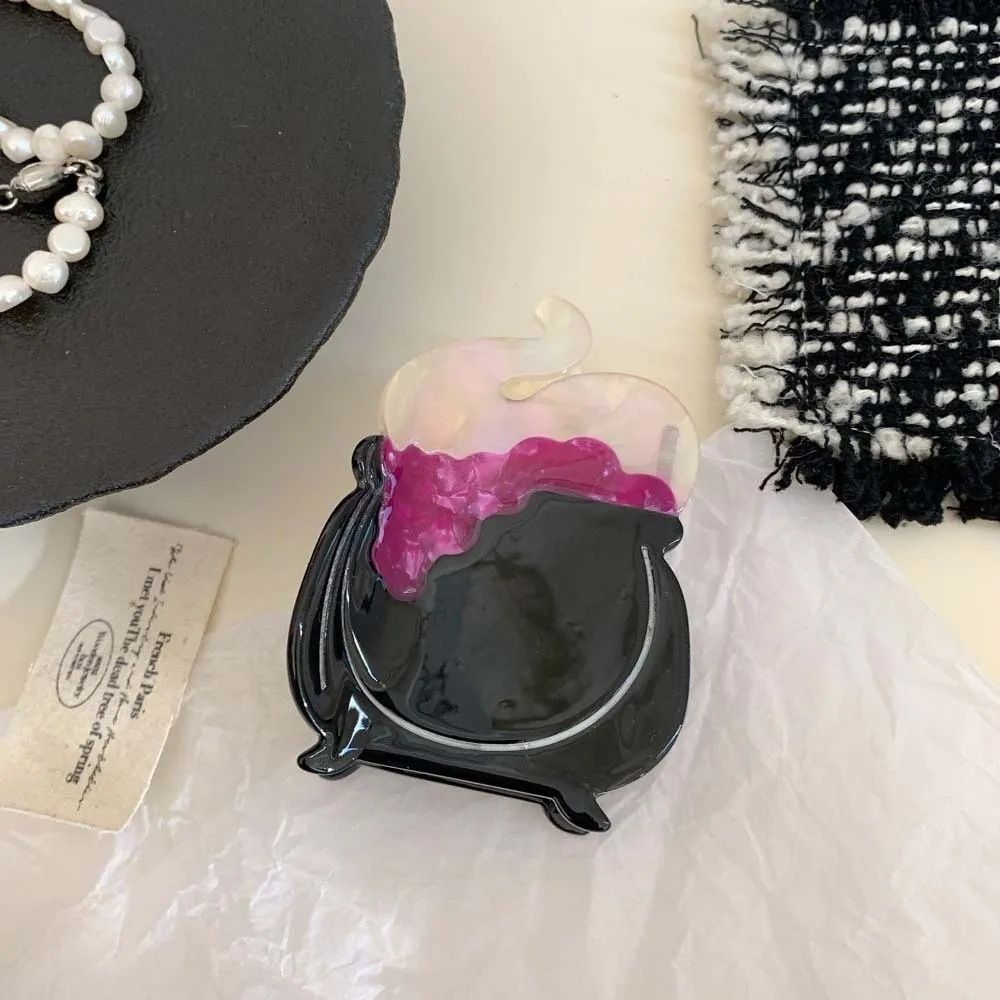 

Creative Funny Halloween Shark Clip Ghost Castle Pumpkin Shark Clip Creative Waterproof Acetic Acid Hair Claw Headwear