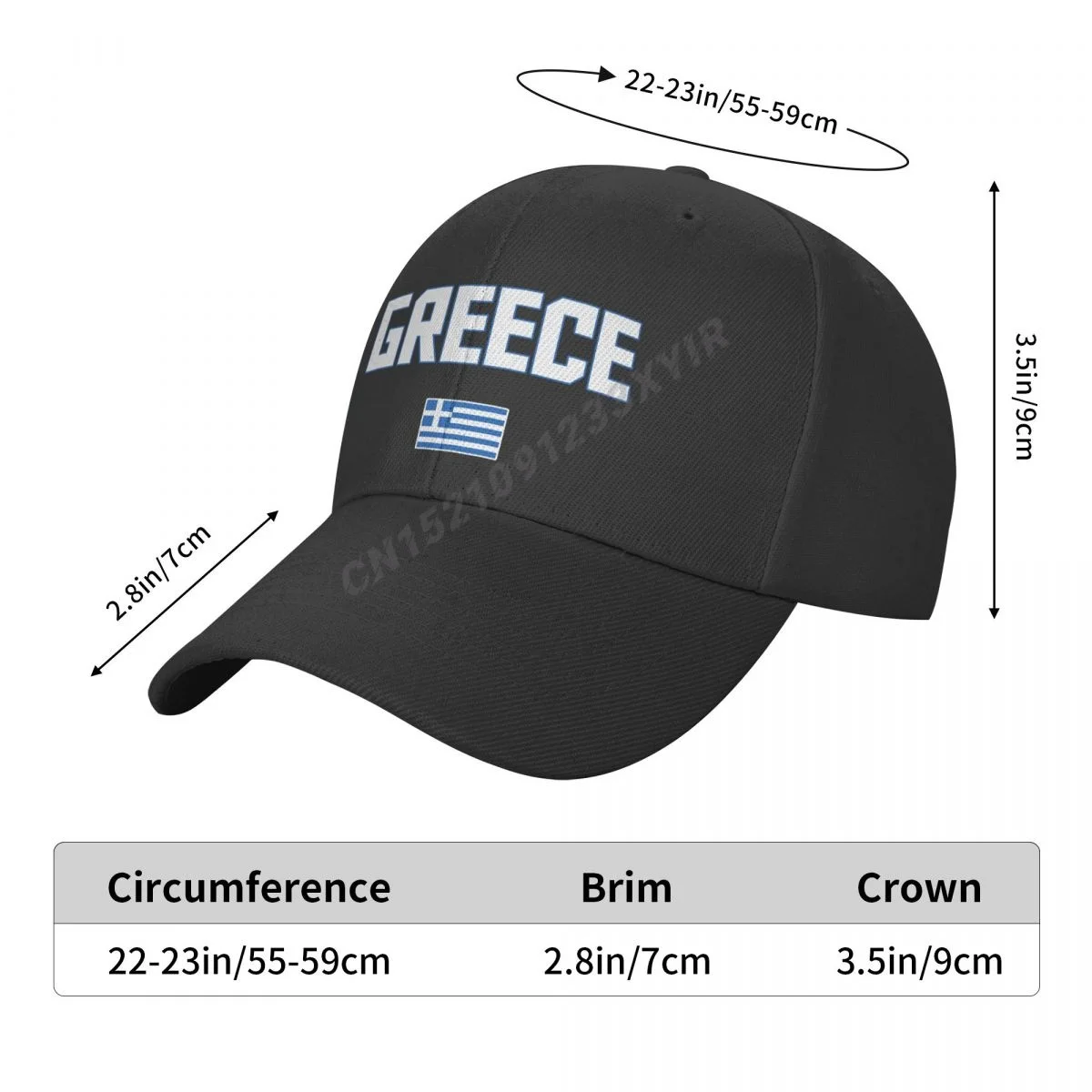 Casquette de Baseball drapeau de la grèce pare-soleil sauvage casquettes réglables pour hommes femmes imprimer