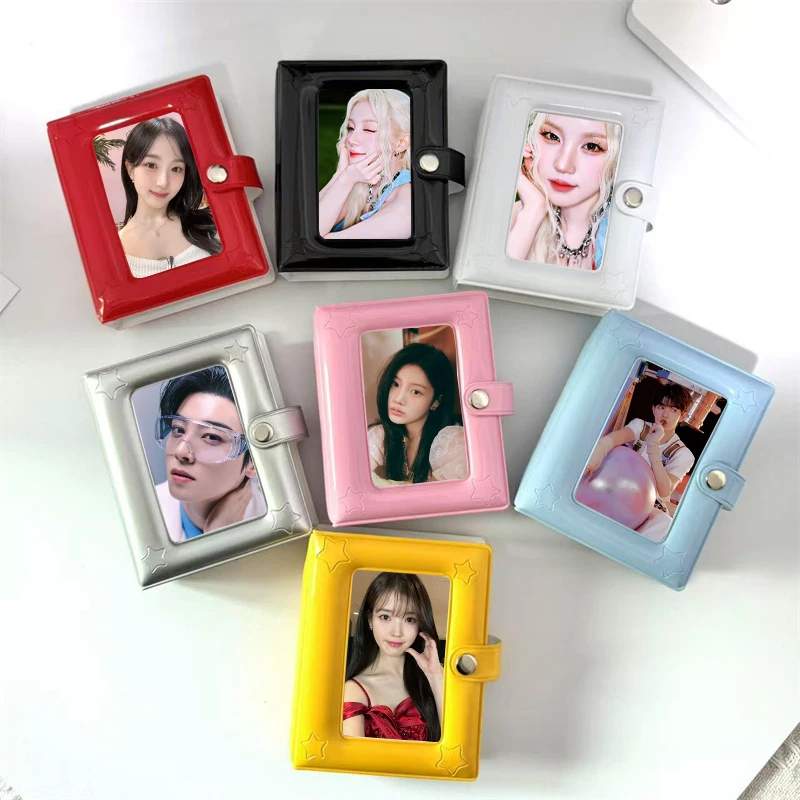 Kpop 3 Inch Card Solid Color Star Organizer Card Book Postcard Collector Card Card Holder Lomo Card Photo Album Flipchart Binder