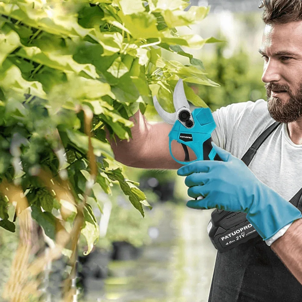 Tijeras eléctricas sin escobillas, tijeras de podar, podadora inalámbrica de mano, herramienta de corte para ramas de árbol y bonsái, compatible con