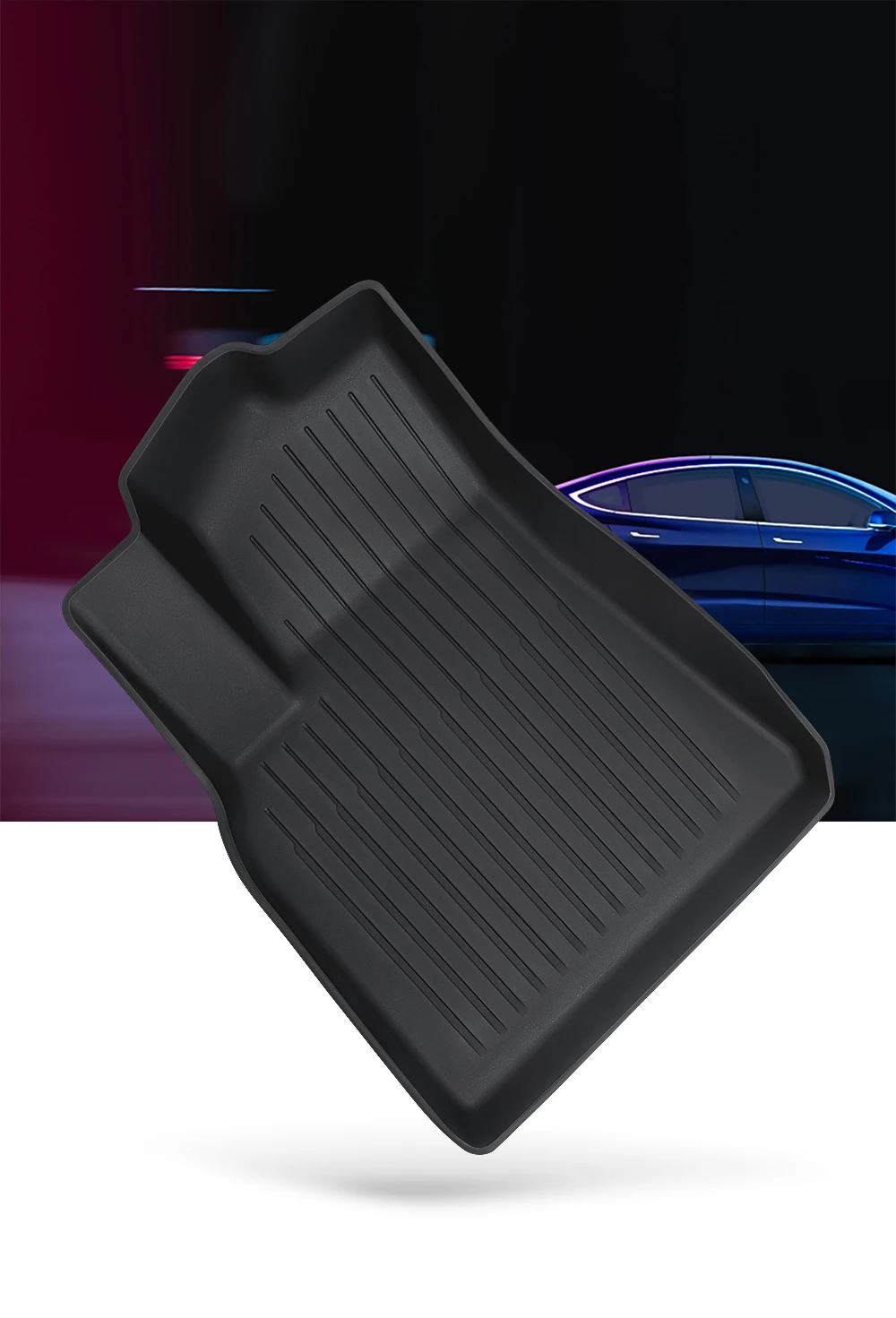YZ For Tesla Floor Mat Model Y 2021-2026 Model 3 Highland Car Trunk Mat Luggage Mat TPE Waterproof Anti-Slip Set Floor Liner Mat