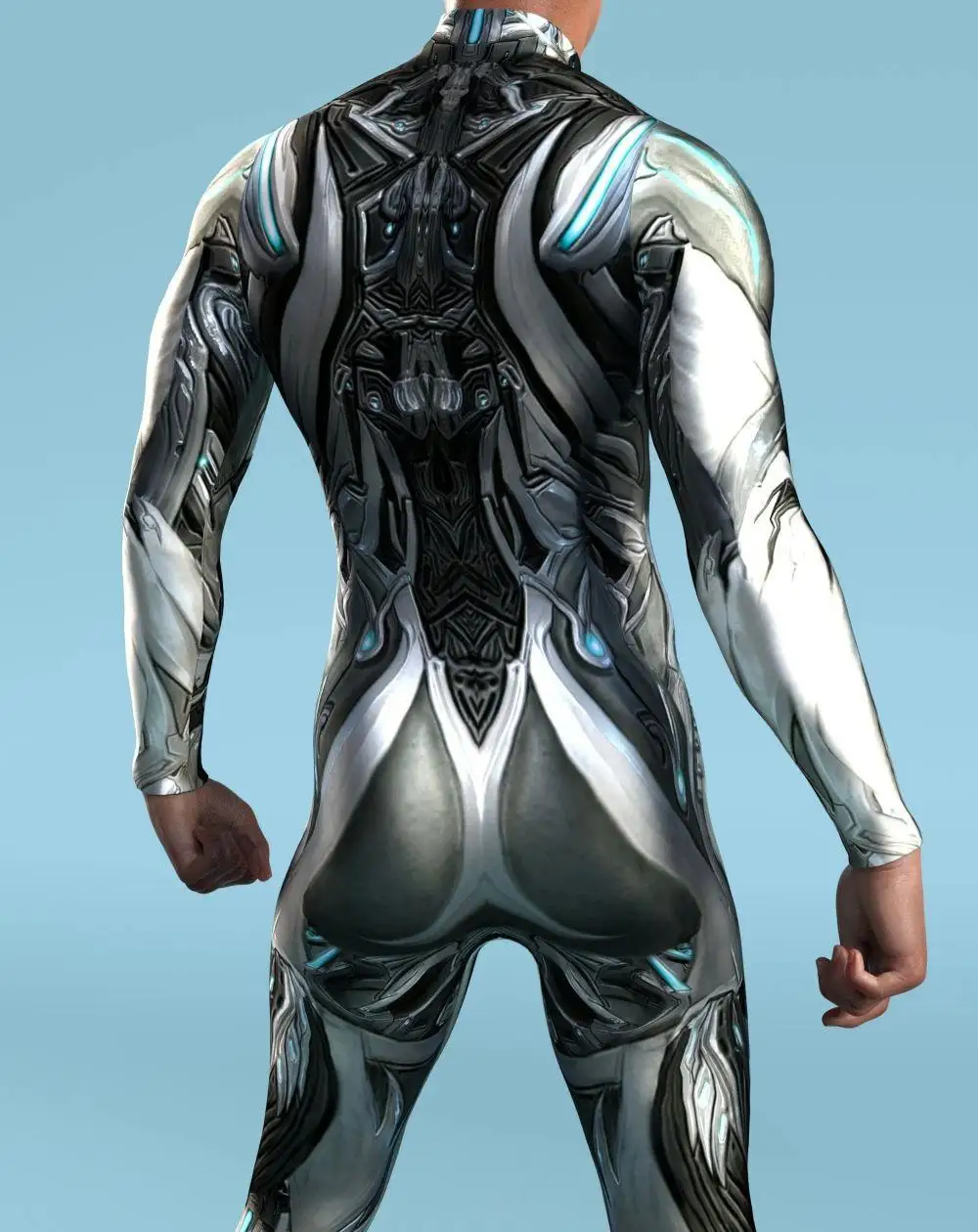 Mehrfarbige Coole Männer ​ ​ Performance-Jumpsuit, Rollenspiel-Strumpfhose, Steampunk-Kostüm, Party-Mechaniker-Strumpfhose, Radsport-Bodysuit – Detail 22
