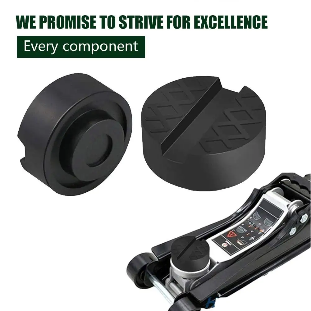 Car Lift Jack Stand Rubber Pads V-groove Car Jack Rubber Pad Anti-slip Rail Protector Support Block Heavy Duty For Car Lift