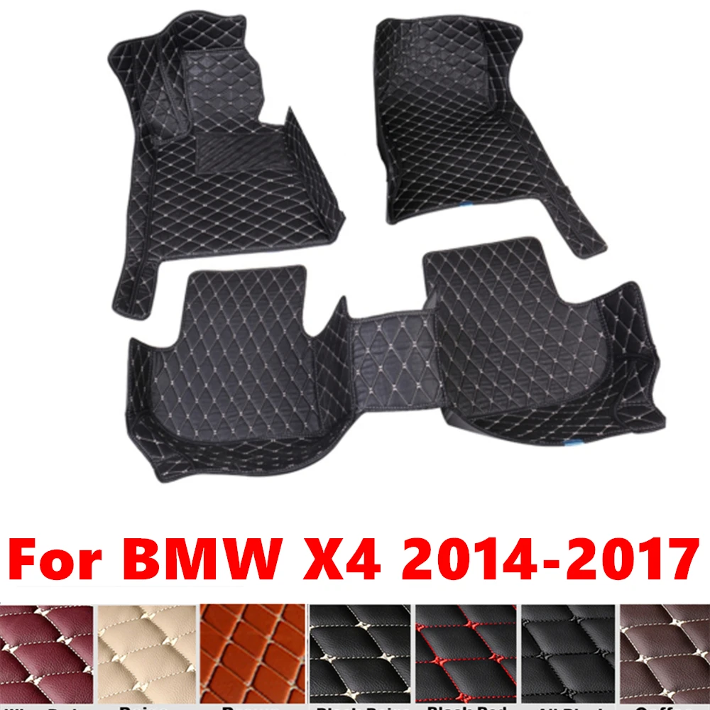 

Car Floor Mats For BMW X4 F26 2017 2016 15 2014 Custom Fit Front & Rear Floor Liner Cover Foot Pads Carpet Interior Accessories