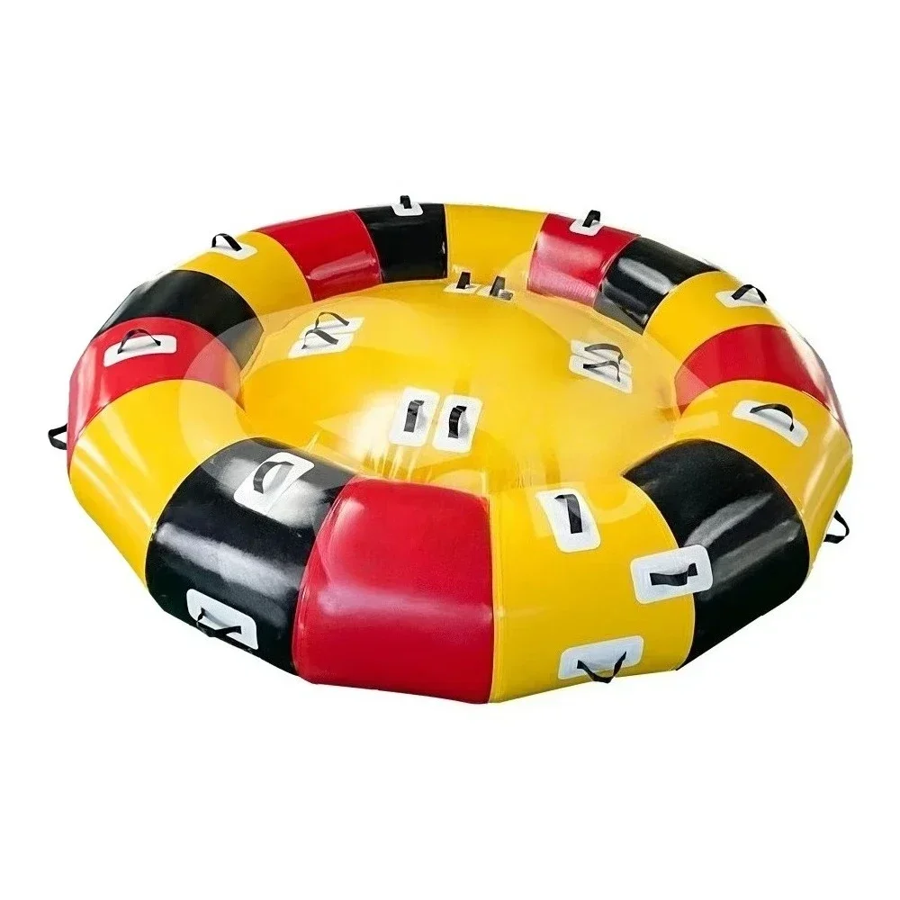 

Commercial inflatable water spinning gyro park game flying disco boat towable rocker