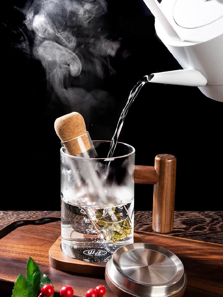 

Glass Tea Infuser Empty Bottle Mini Transparent Tea Strainer Cork Glass Bottle Tube Brewing Test Tube Tea Set Kitchen Tools