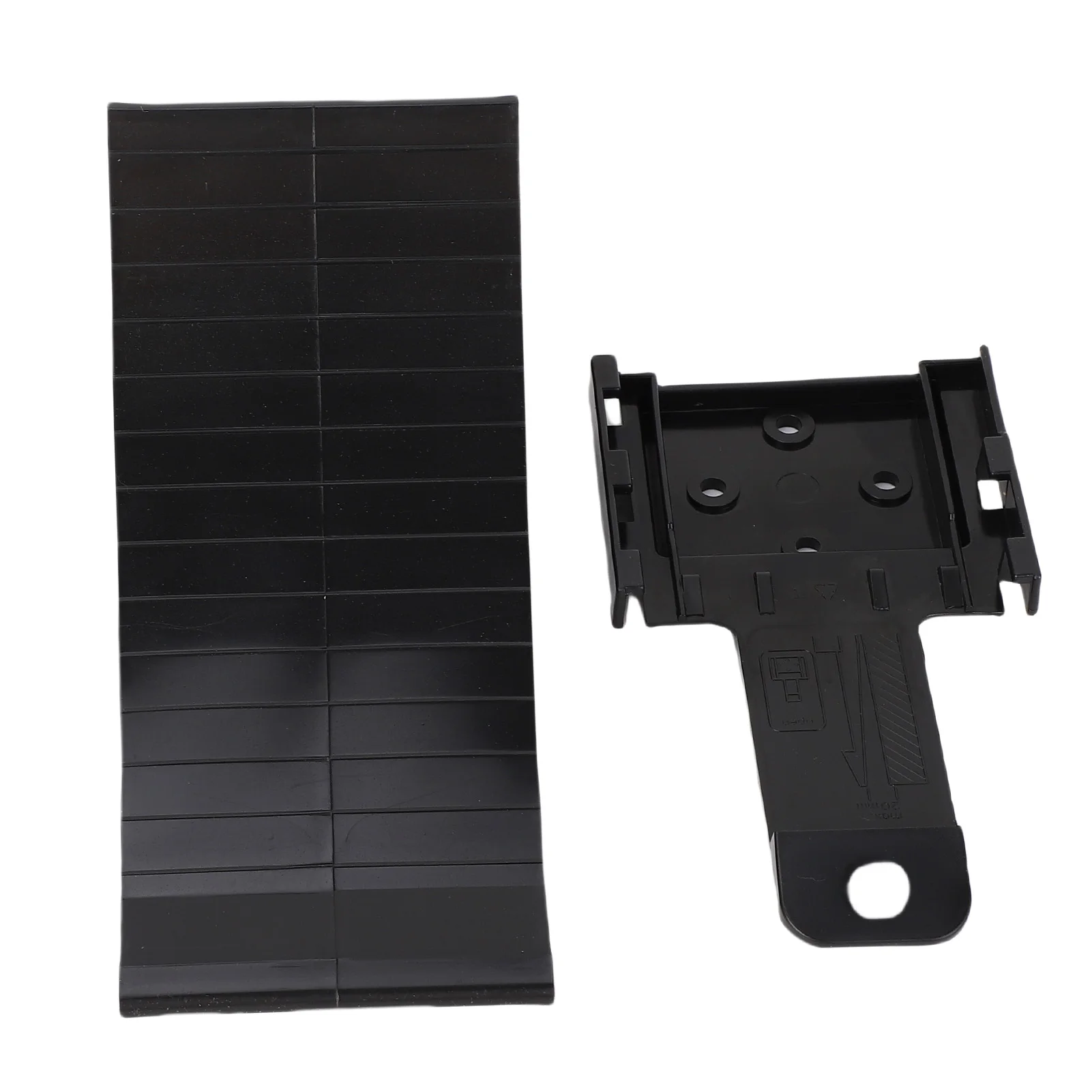 2 Stuks Zwart Wiel Chock Rv Band Stopper Wiel Wedge Hdpe Met Montage Zwarte Beugel Voor Boot Trailers Rv Truck accessoires