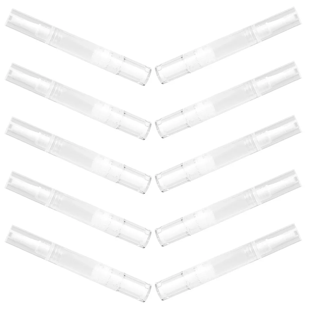 

Набор из 10 многоразовых прозрачных ручек-контейнеров (5 мл) для блеска для губ, масла для ногтей, жидкости для роста ресниц, дорожный набор для макияжа