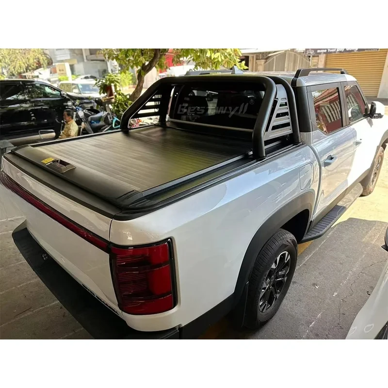 High Quality Manual Retractable Roller Shutter Tonneau Cover Fit For Shark 6 Pickup Truck Bed
