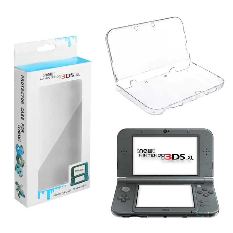 

Transparent Protective Clear Crystal Hard Plastic Case for New Nintendo 3DS XL Cover Skin Accessories