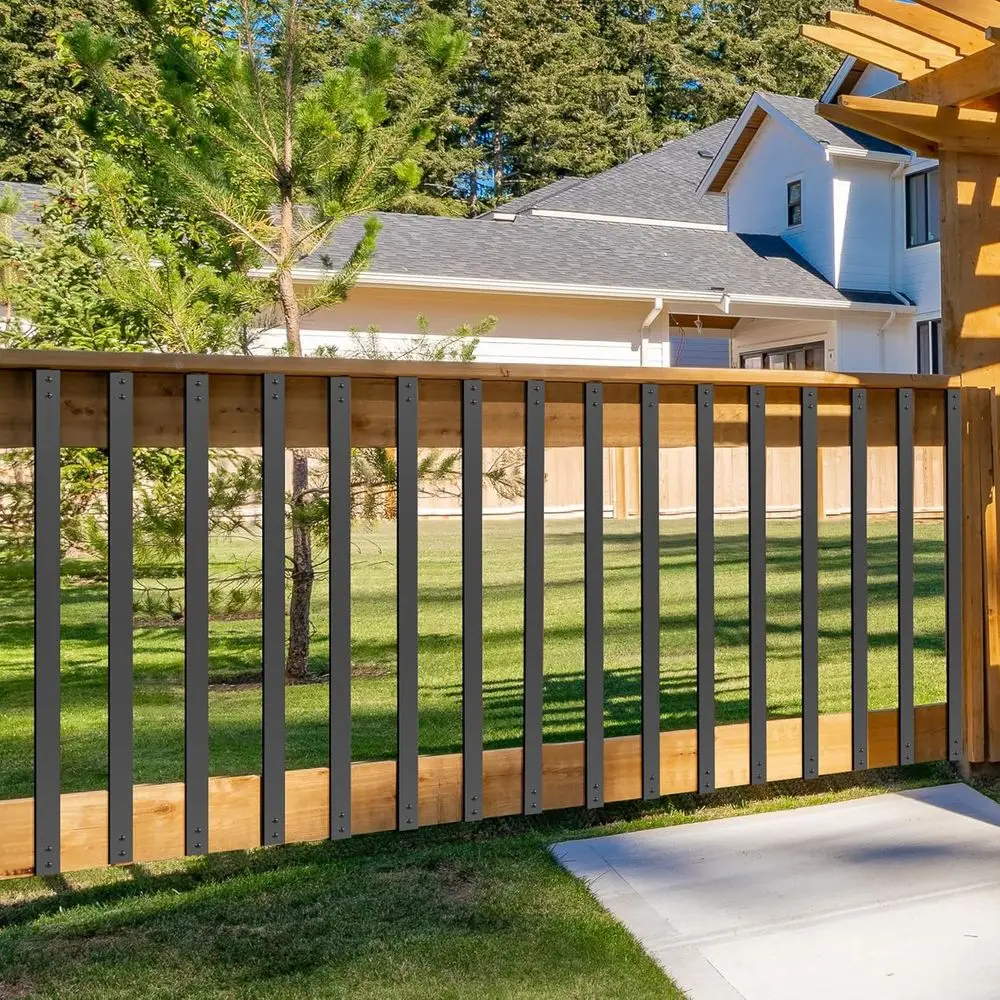 Eixos de deck de ferro fundido para serviço pesado, 32,25-51 polegadas, 51 pacotes, balaústres planos e retos com parafusos para deck de escada ao ar livre e varanda