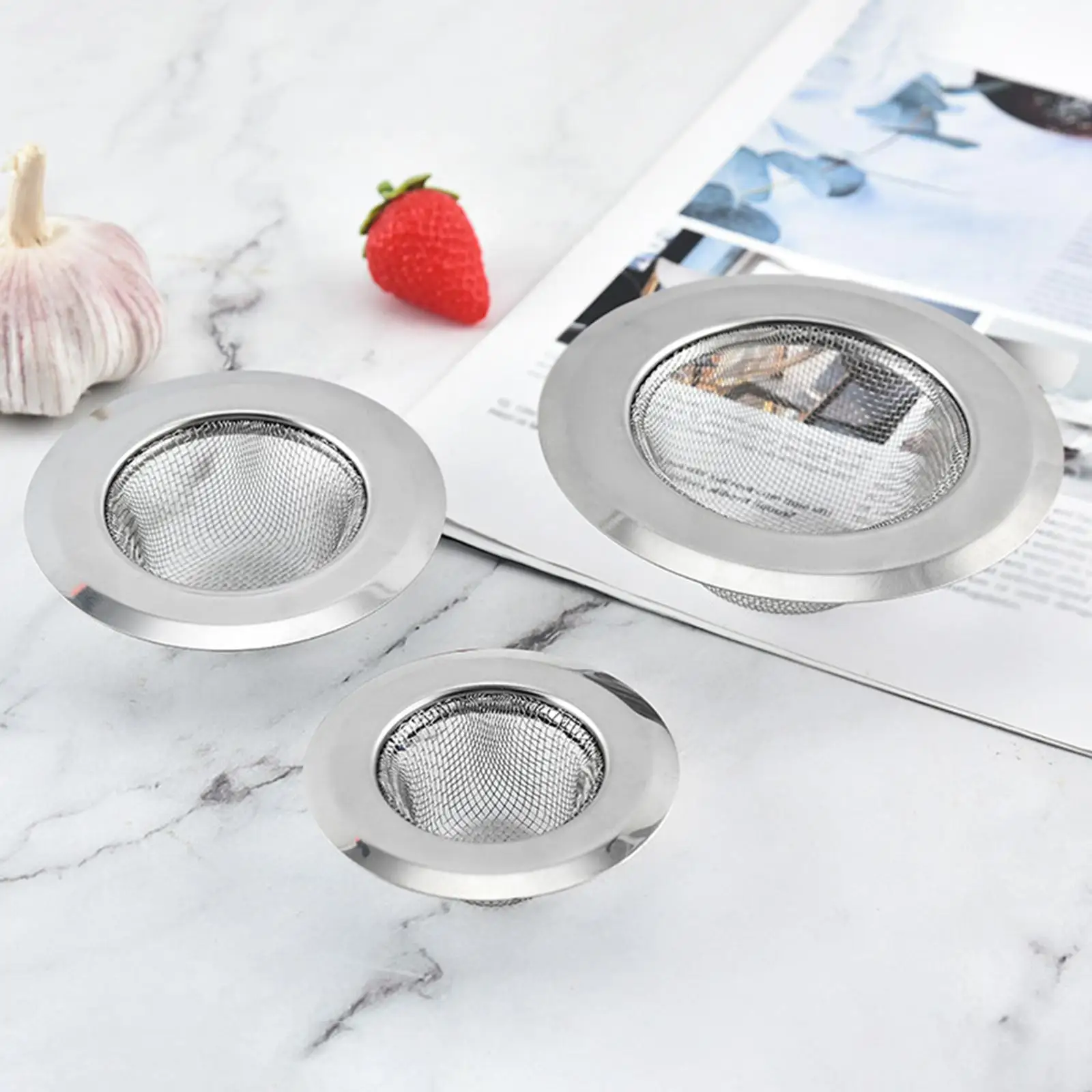 Kitchen Sink Strainer Anti Clogging Hair Basket Drain for Balcony Drain Hole Bathtub