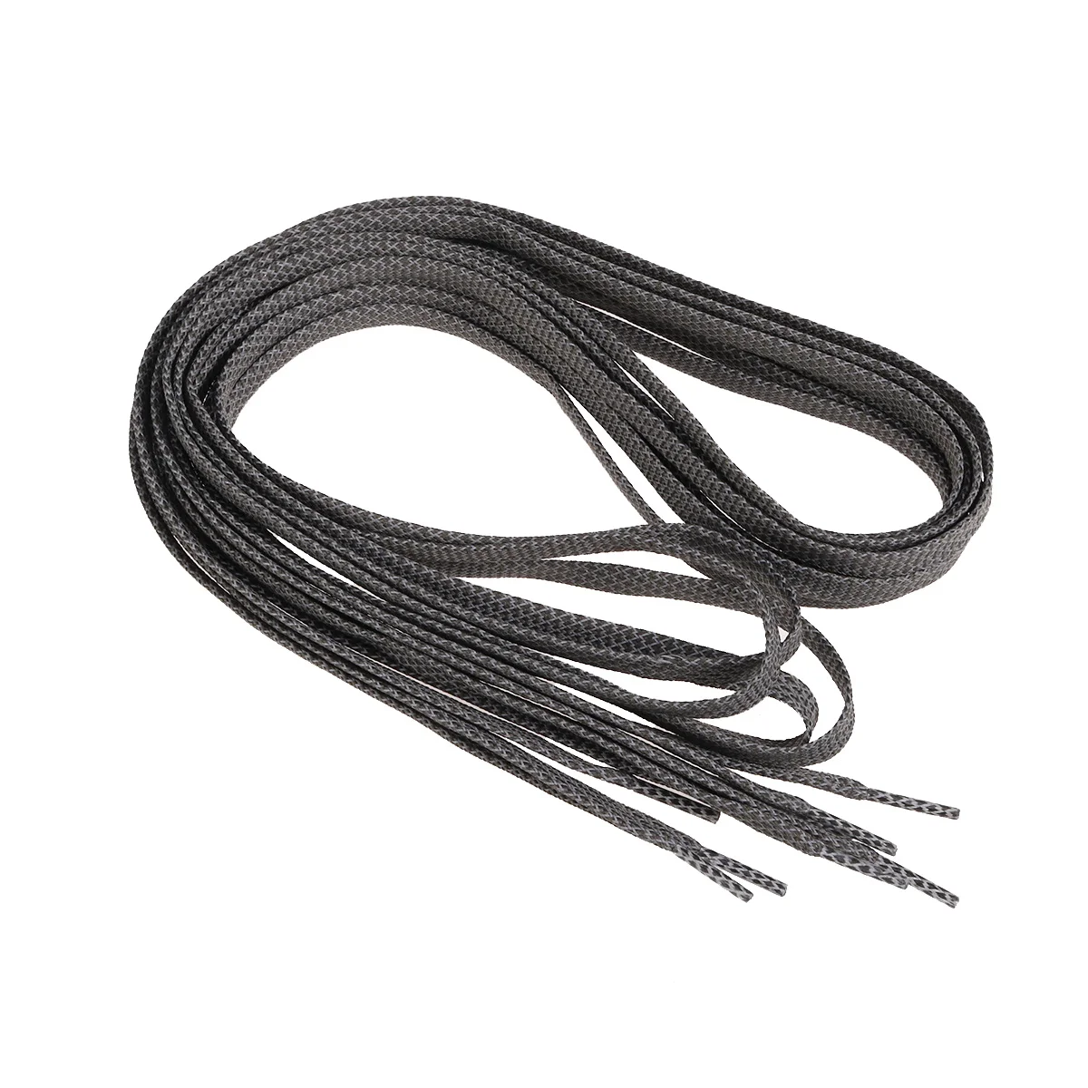 

2Pairs Reflective Shoelaces Dark Grey 8Mm 180Cm for Sneakers Running Exercise Night Safety Flat Shoe Lace Casual Shoes