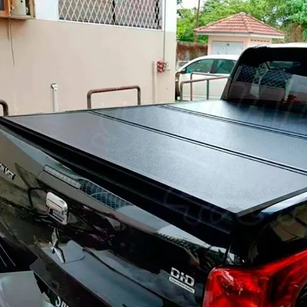 

Dream Car Solid Aluminum Alloy Truck Bed Tri Fold Pickup Three Trifold Folding Tonneau Hard Tri-Fold Cover For L200