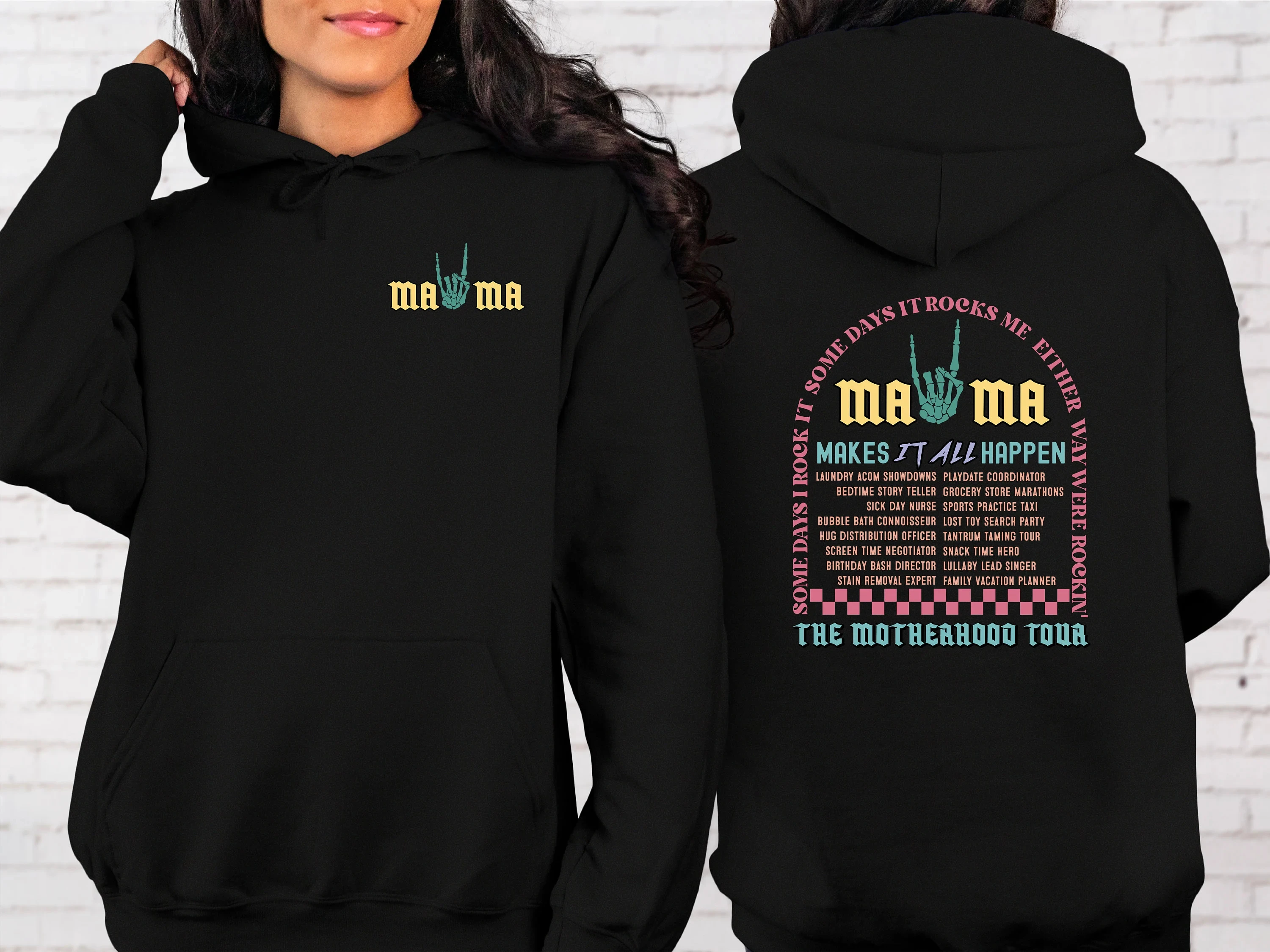 

The Motherhood Tour Hoodie for Women Long Sleeve Sweatshirt Pullover Unisex Autumn Winter Clothing Y2k Tops Vintage Streetwear