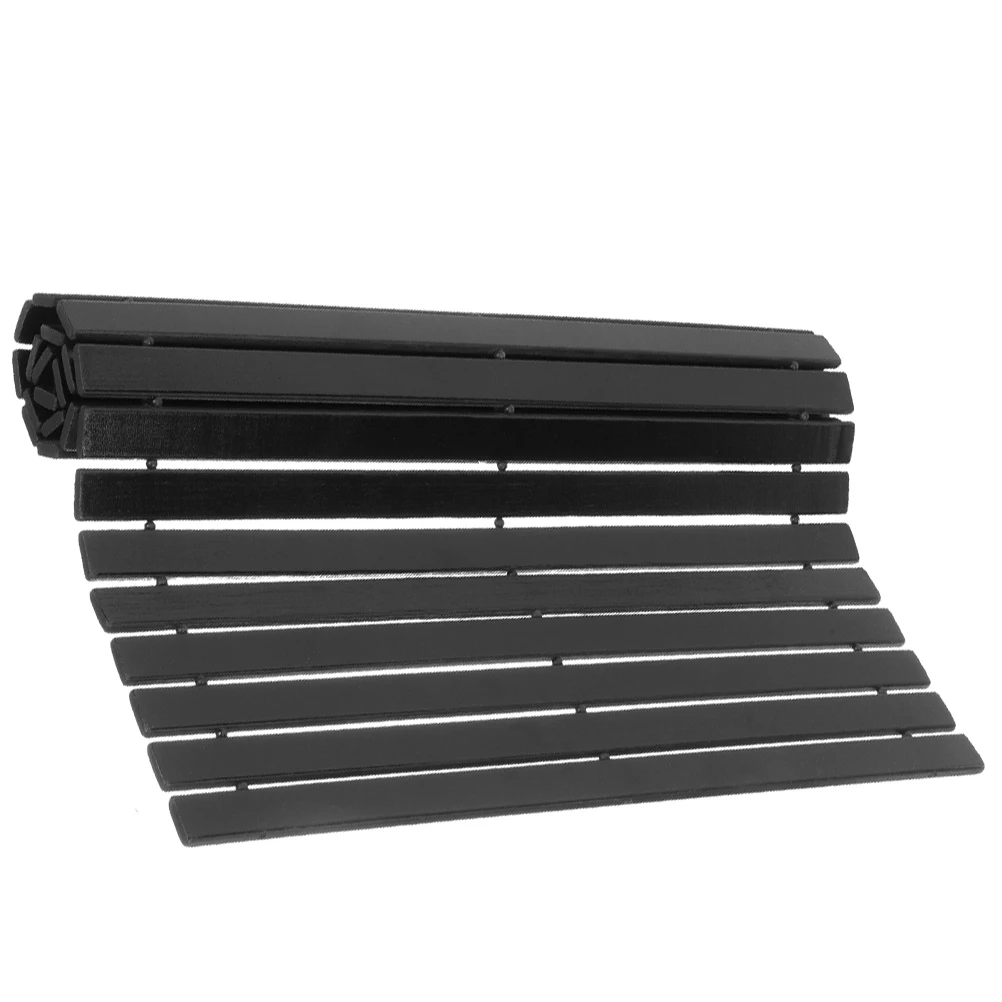 

Bamboo Non Slip Bath Mat for Shower Black 50x80 Anti Skid Bathroom Floor Rug Long Service Time Waterproof