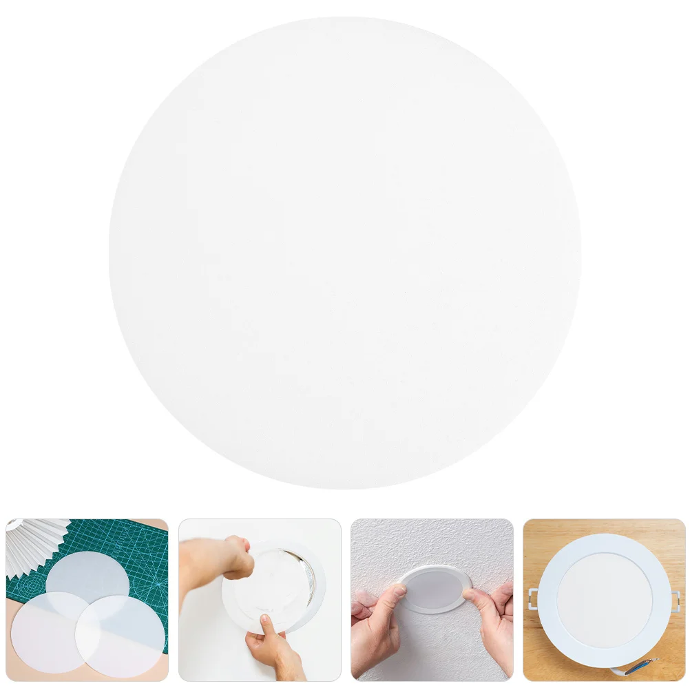 

6Pcs Drum Lampshade Diffuser Round 99mm White DIY Light Shield Lampshade Reflector Cover Pendant Light LED Downlight Accessories