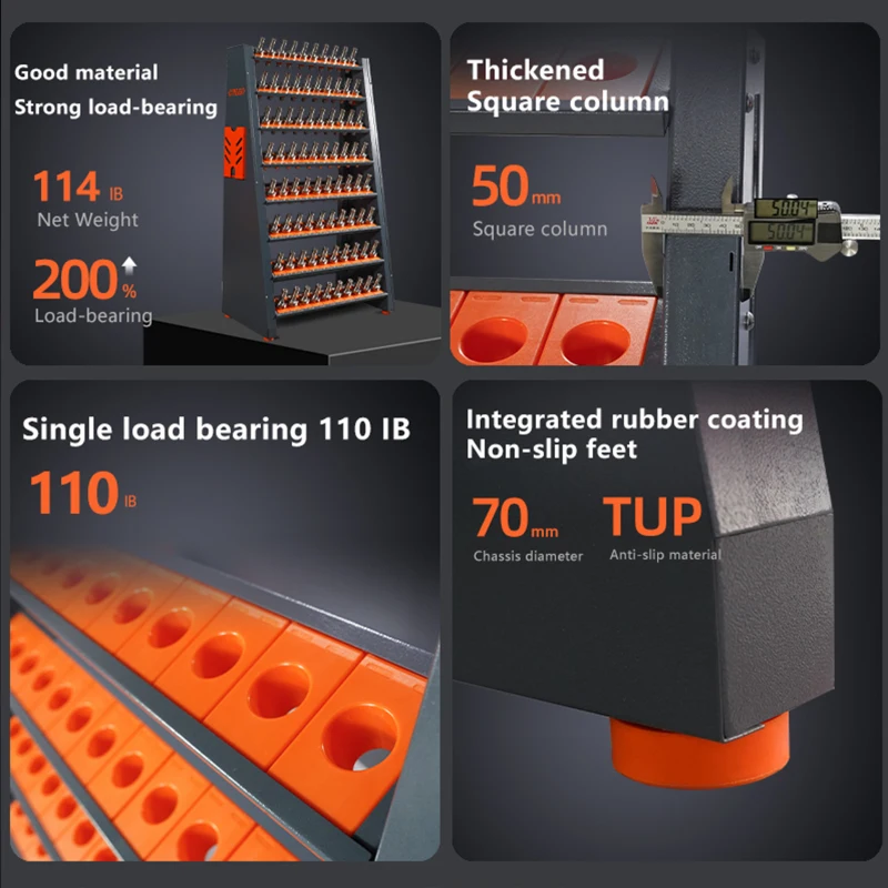 Capacity Cnc Cnc tool Holder Quality Resistant Storage Tool Tool holder Tools cnc tool rack multifunctional CNC tool holder CAT4