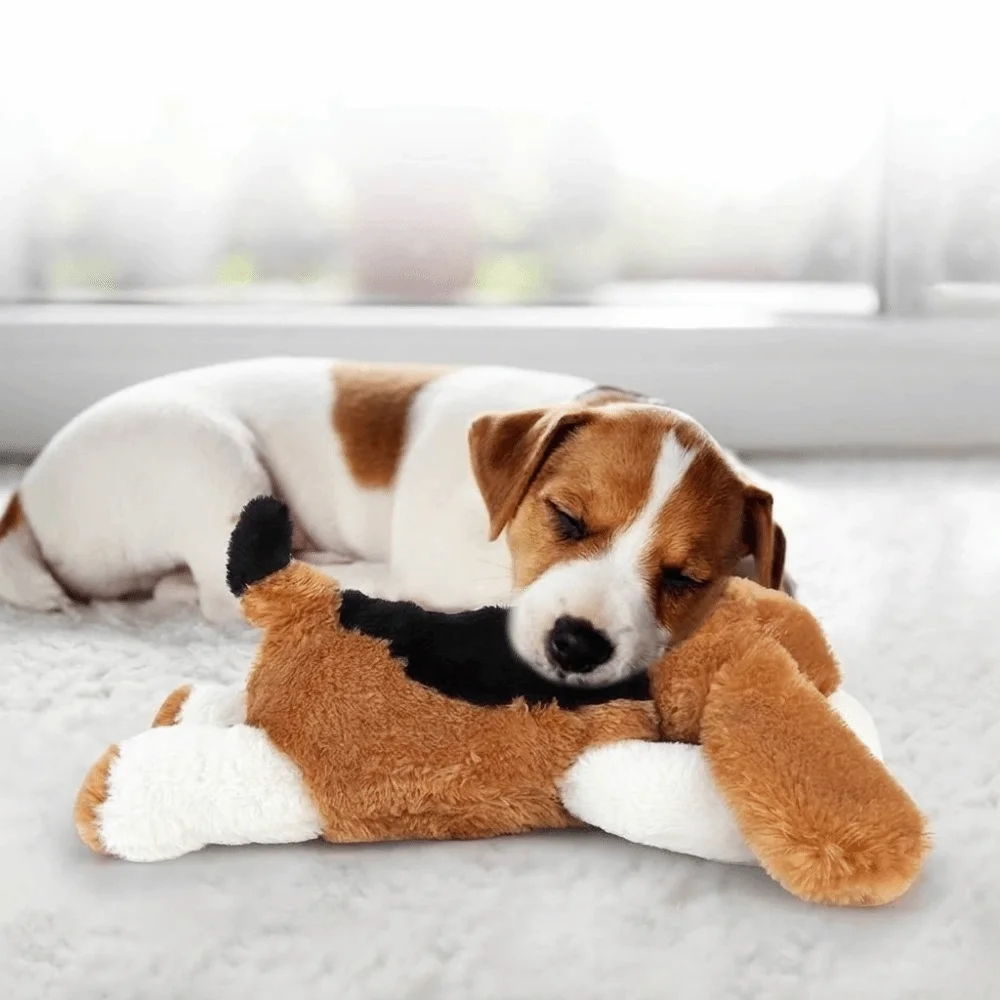 Creative Soft Pet Soothing Comfortable Heartbeat Simulation Dog Heartbeat Realistic Anxiety Relief Dog Kennel Training