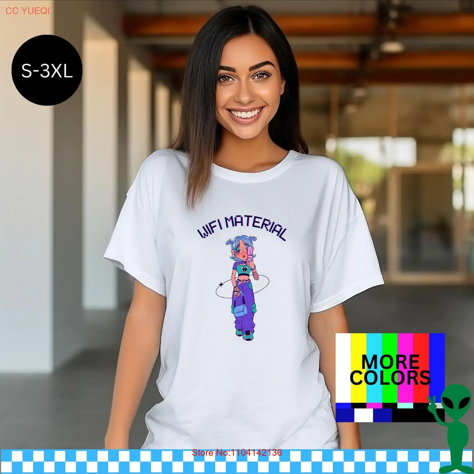 Y2K الجمالية تي شيرت لعشاق الوسائط الاجتماعية واي فاي المواد الإنترنت الفكاهة Techie المهوس الفتيات ايمو كراش Egirl 90s مستوحاة