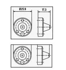 

634845001 Jet nozzle apply for Brother wire cut machine,Wire-cut EDM Jet nozzle M48B634845001,Alternative Brother spare parts