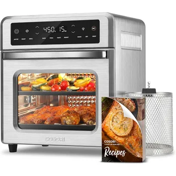 Image 11-in-1 Air Fryer Oven , 13Qt Small Footprint Airfryer combo with Rotisserie, Toast, Bake, Roast, Reheat Functions and more