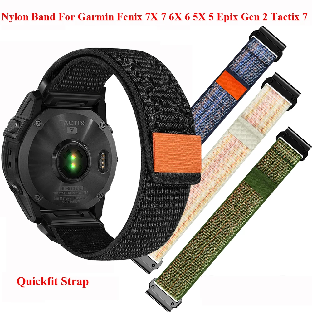 

JKER 26 22MM Silicone Quick Release Watchband Straps for Garmin Fenix 6X 7X 5X Watch Easyfit Wristband Strap For Fenix 6 7 Watch