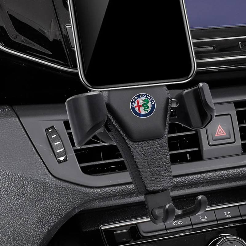 Gravity Auto-Handyhalterung für Lüftungsschlitze – Handy-Ständer für Alfa Romeo 4C 159 166 Spider Giulia Giulietta 156 147 8C GT