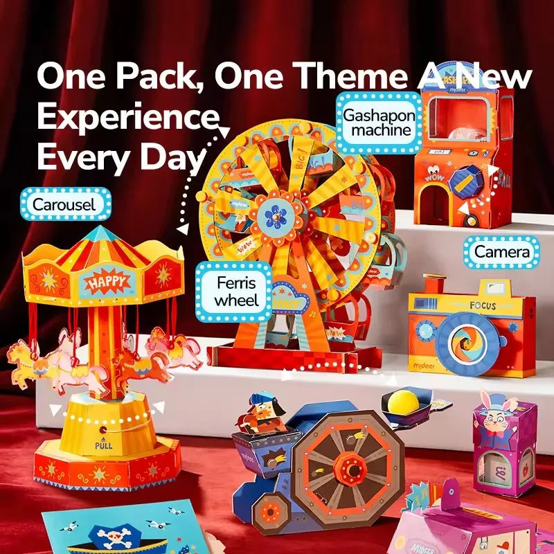 Mideer Creative 21-Day Craft Adventure Handmade Box Science Experiment Set Physics DIY Toy Every Day For Kids Toy Craft Kit 6Y+