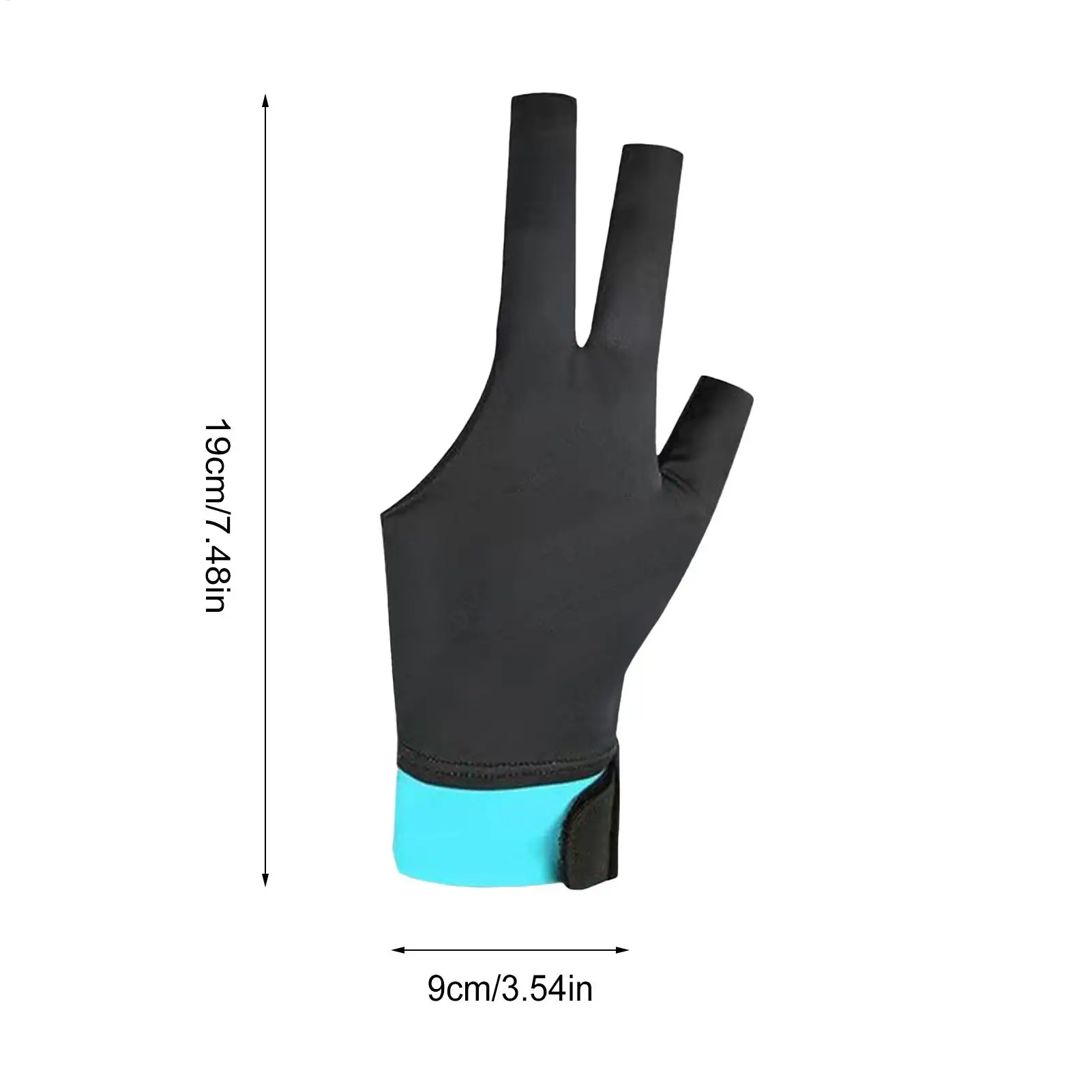 Pool Glove 3-Finger Anti-Slip Sports Accessories Lightweight Pool Glove For Women For Adults Men Beginner Hall Tournament Game view 6