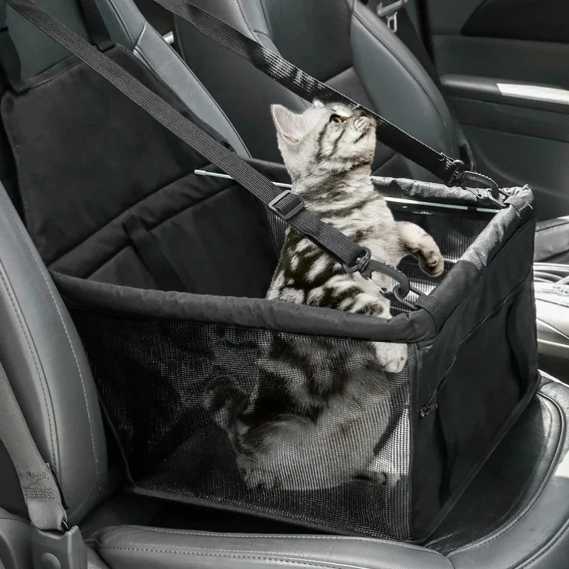 

1PC Pet Dog Car Carrier Seat Bag Waterproof Basket Folding Carriers Bag For Small Cat Dogs Travelling Mesh Bag Auto Parts