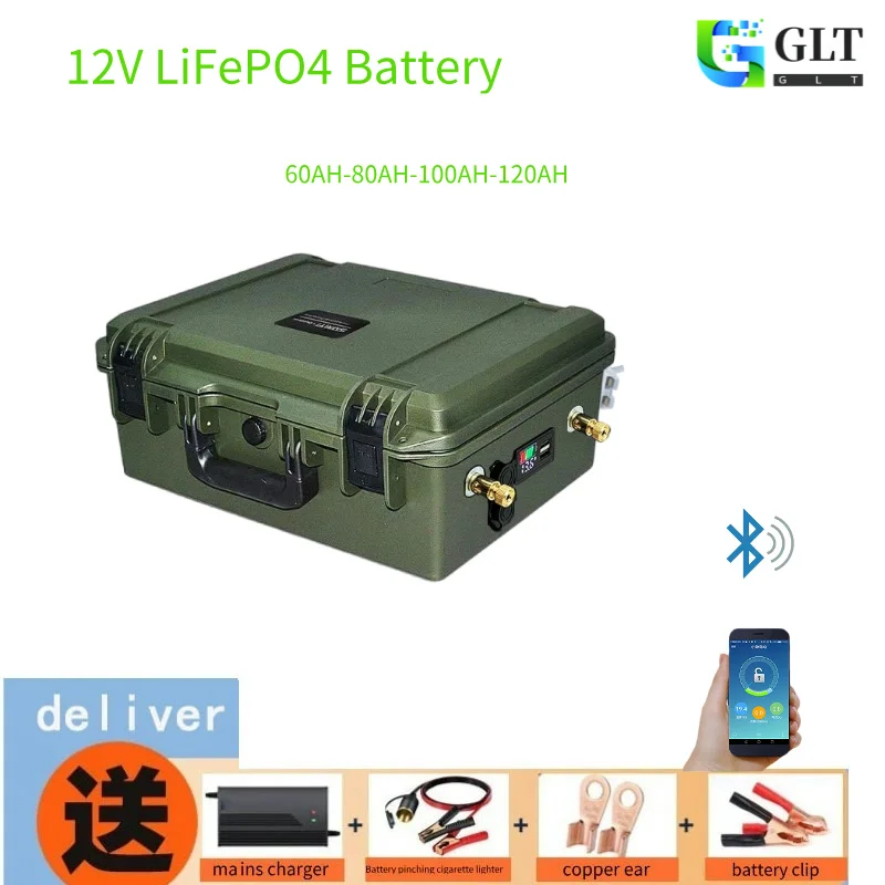 12V 120AH 100AH 80AH 60AH LiFePO4 Battery 12v lifepo4 battery120ah,100ah,80ah battert 12v Lithium iron phosphate battery Pack