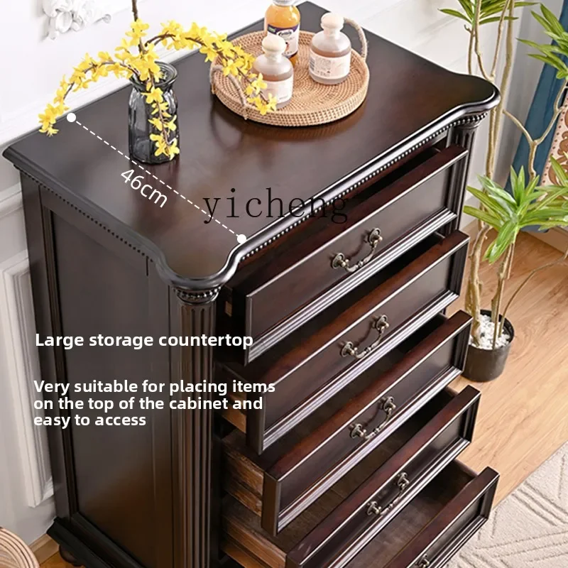 

solid wood chest of drawers, bedroom storage cabinet, bedside storage