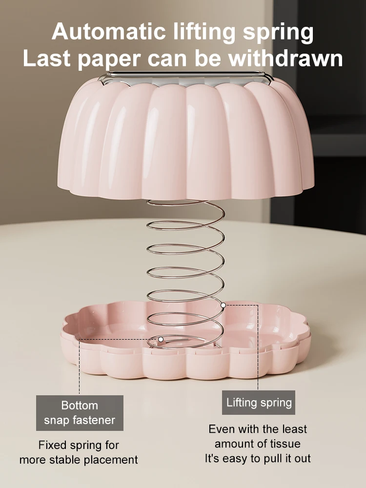 UFORU Minimalistische Taschentuchbox in einfarbiger Ausführung, glatte Oberfläche, leicht zu reinigen, für Zuhause, Büro, Badezimmer, Wohnzimmer – Detail 8