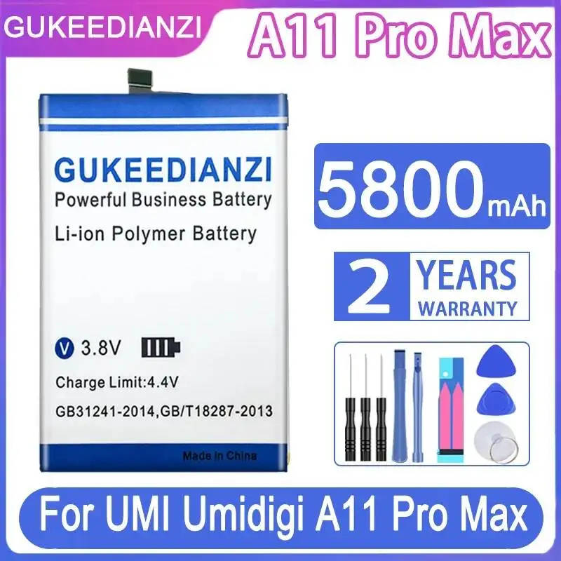 

Аккумулятор для мобильного телефона Umidigi Umi A11 Pro Max с длительным временем работы, 5800 мАч, безопасный