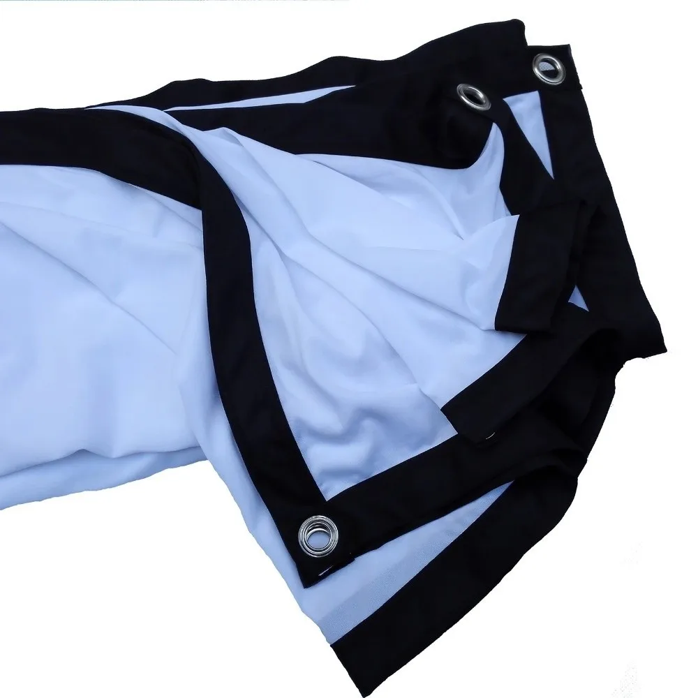 60 72 84 100 120 150 Inch Projector Screen Double Sided Foldable Projection Curtain Wrinkle Free Lightweight HD Display Screen